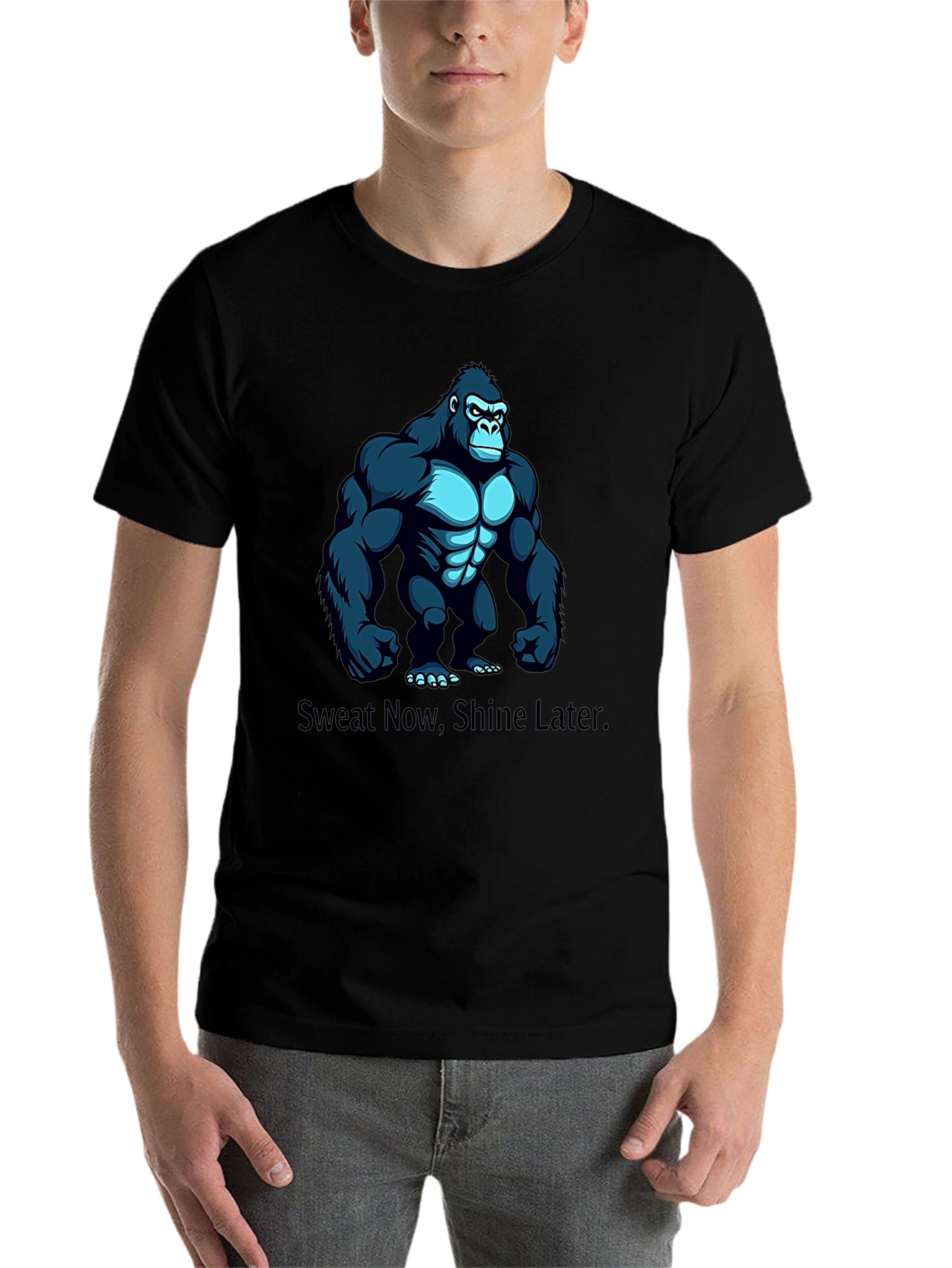 Sweat Now Shine Later Gorilla Graphic Tee