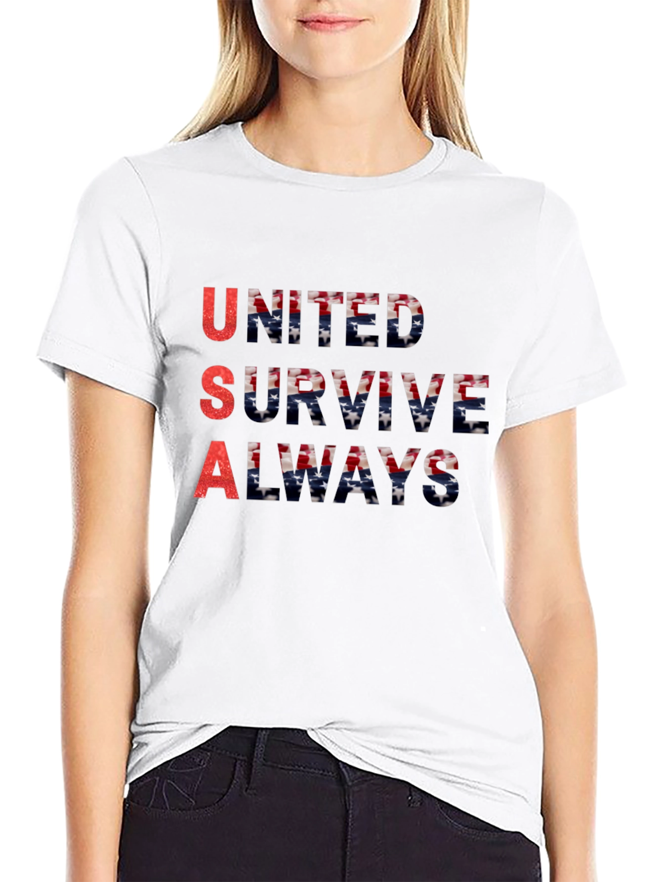 USA United Survive Always Graphic T-Shirt