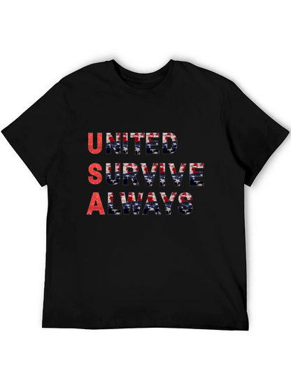 USA United Survive Always Graphic T-Shirt