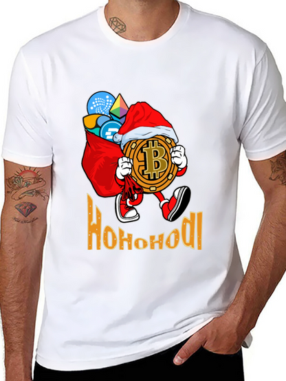 Ho Ho HODL Bitcoin Christmas T-Shirt