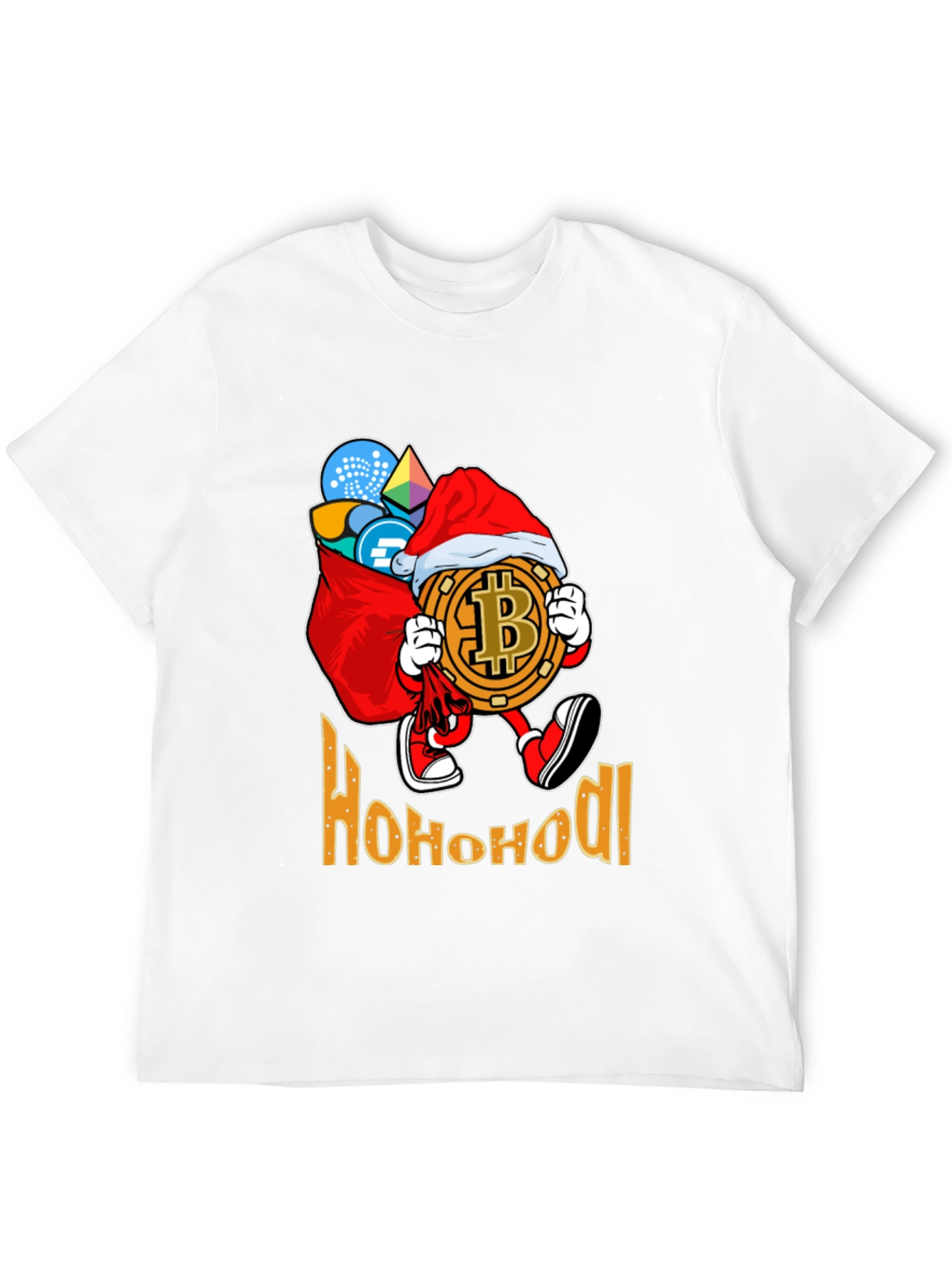 Ho Ho HODL Bitcoin Christmas T-Shirt