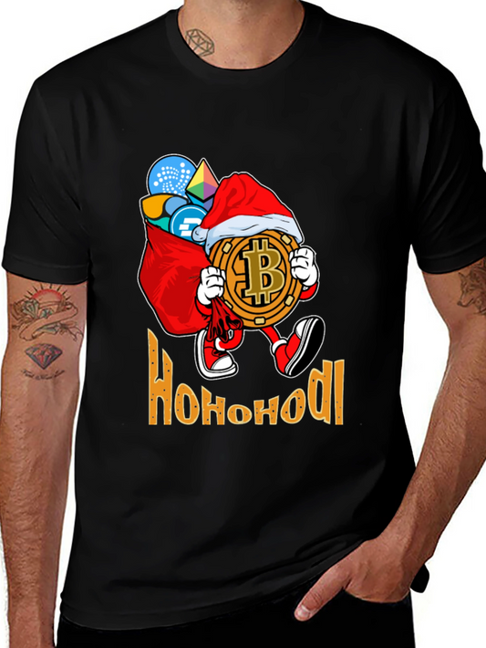 Ho Ho HODL Bitcoin Christmas T-Shirt