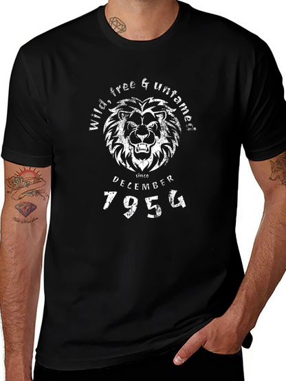 Wild Free & Untamed Lion Black T-Shirt