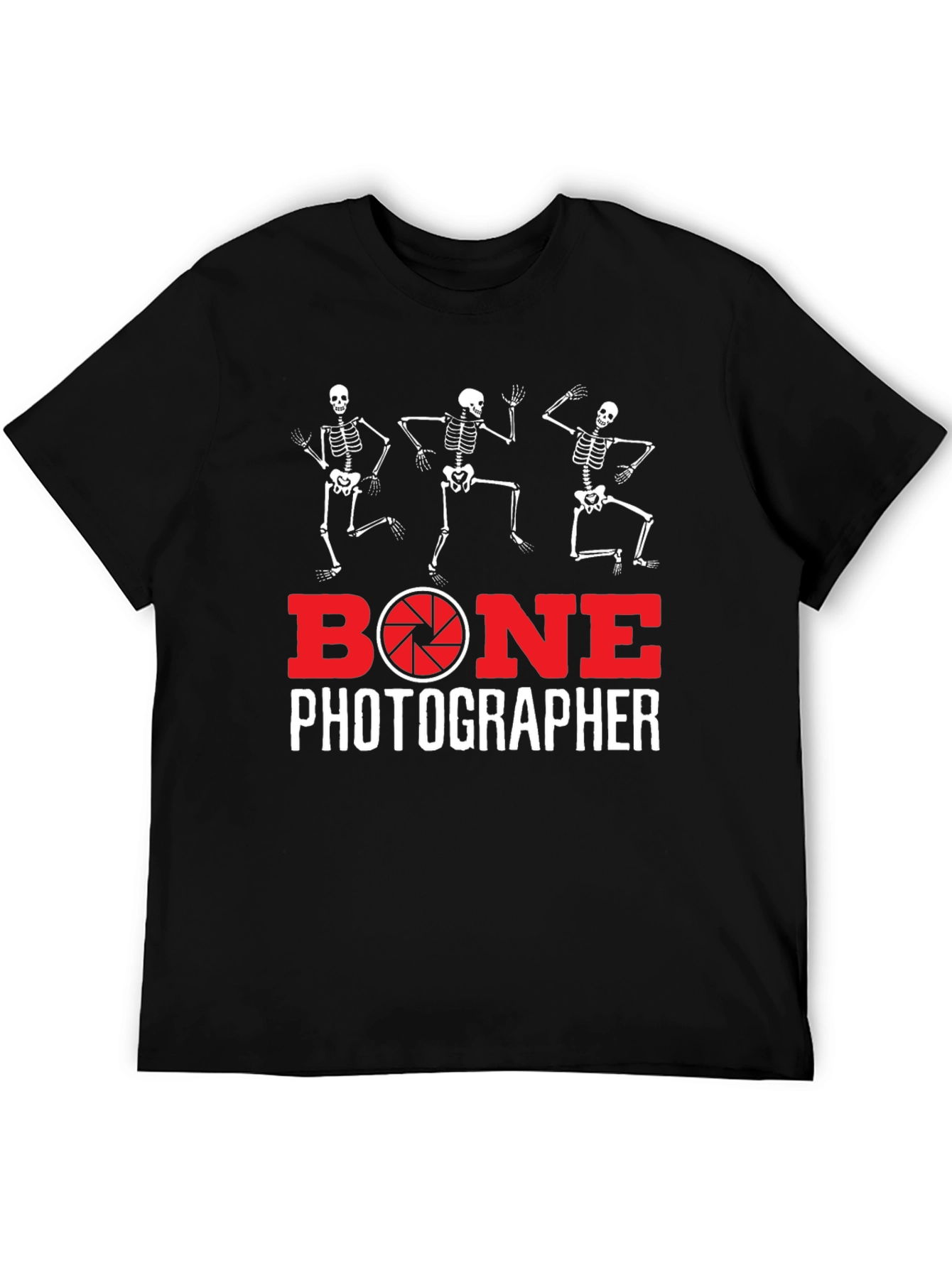 Bone Photographer Skeleton T-Shirt