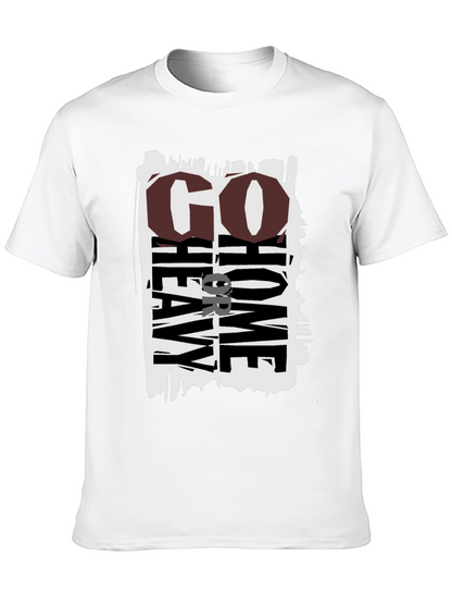 Go Heavy Or Go Home Black Graphic Tee