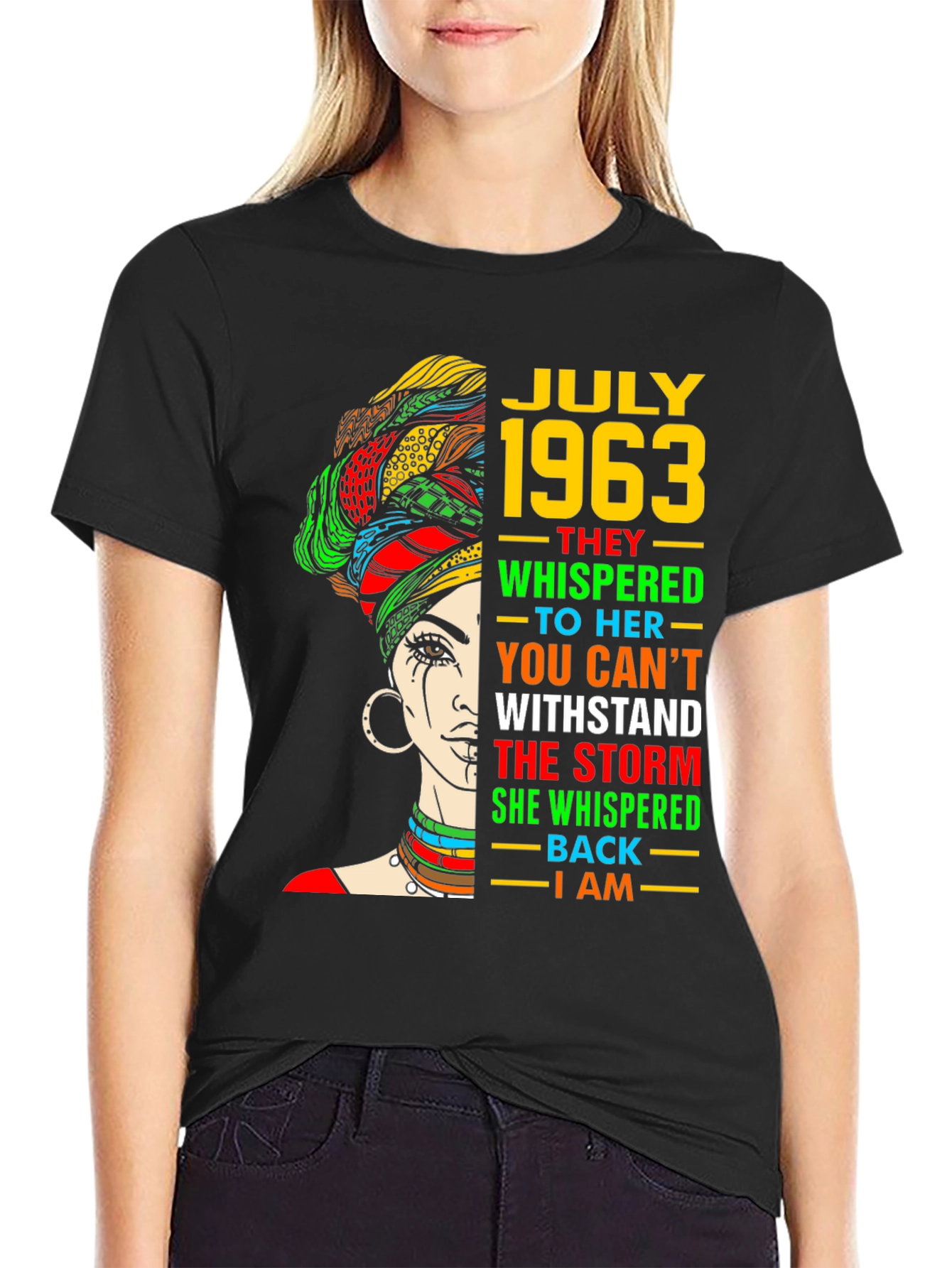 July 1963 Black Woman Graphic Tee