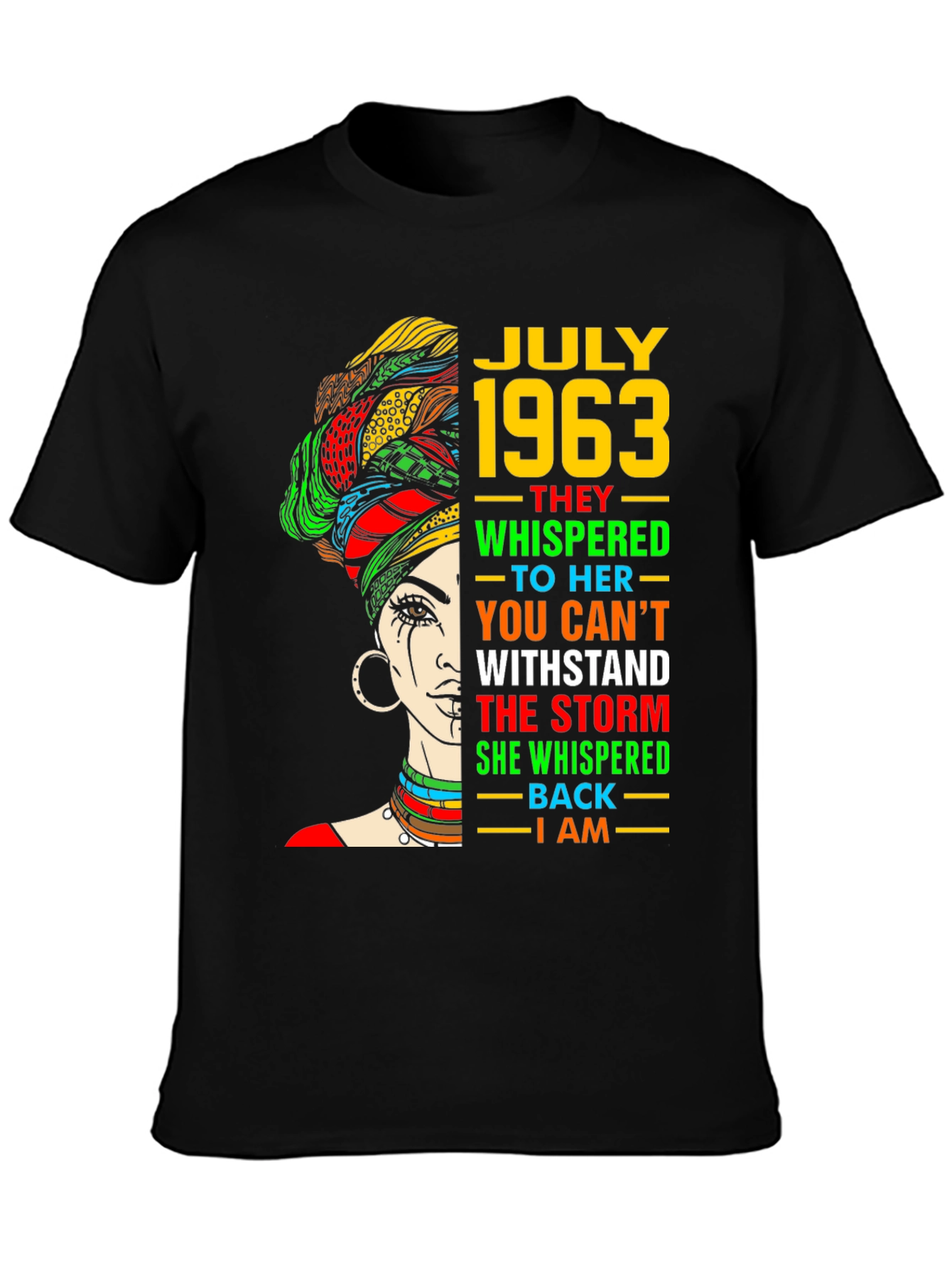 July 1963 Black Woman Graphic Tee