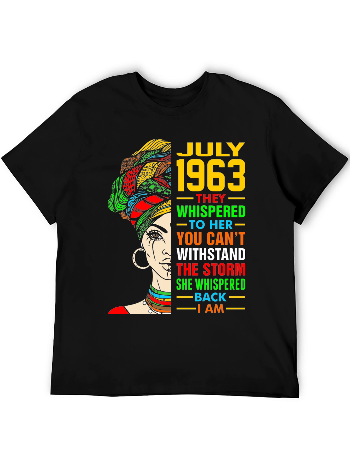 July 1963 Black Woman Graphic Tee