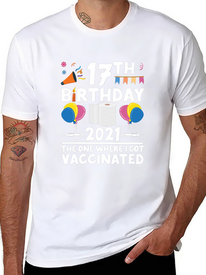 17th Birthday Vaccinated 2021 T-Shirt