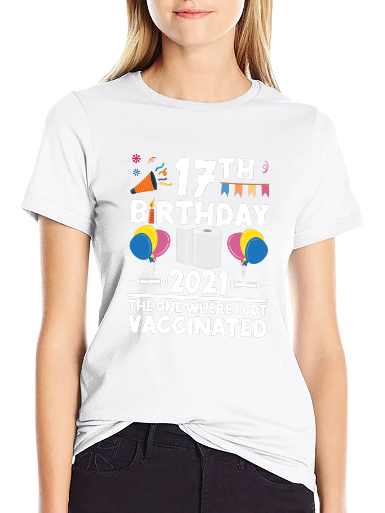 17th Birthday Vaccinated 2021 T-Shirt