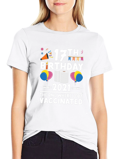 17th Birthday Vaccinated 2021 T-Shirt