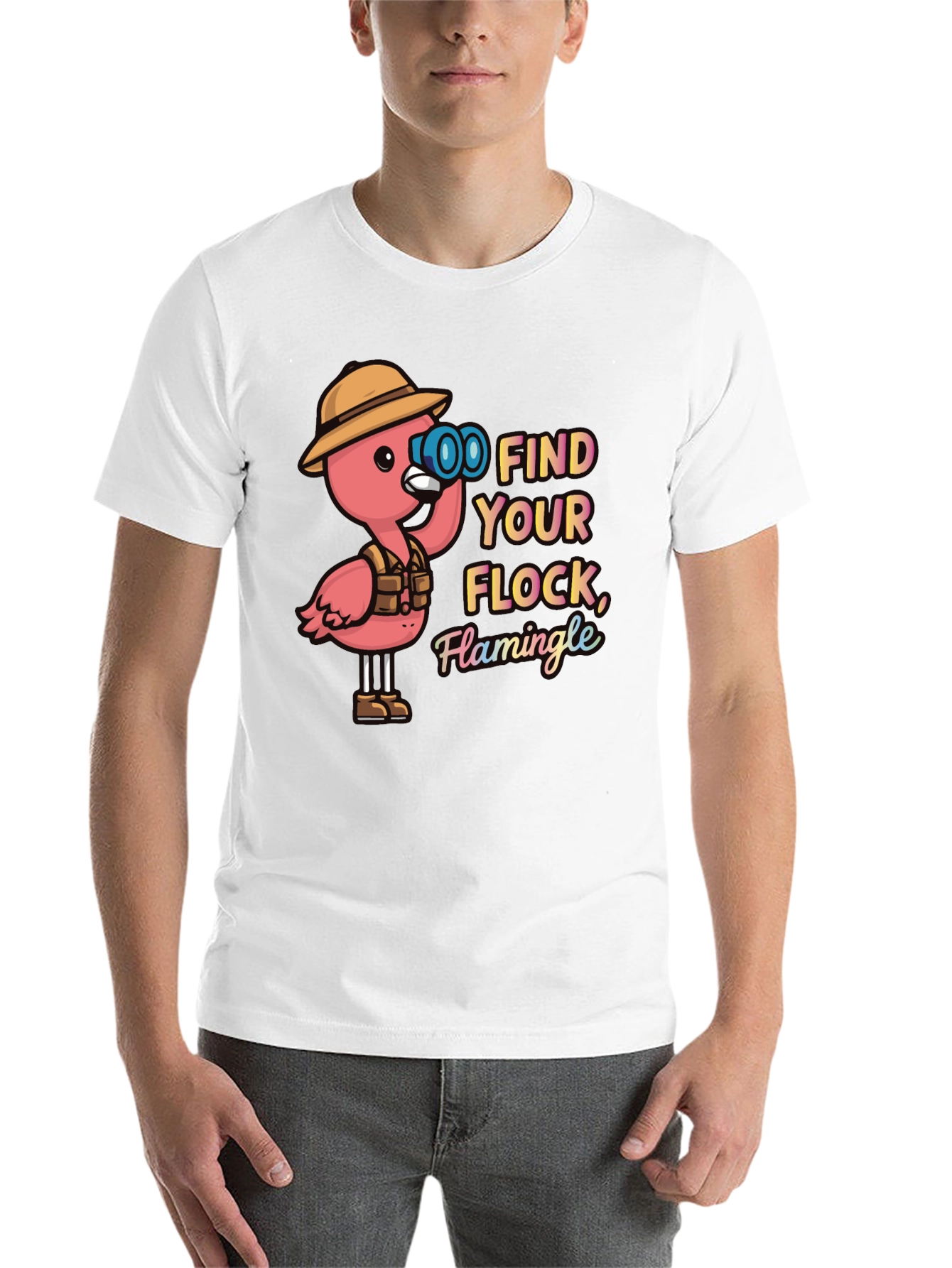 Find Your Flock Flamingo Graphic Tee