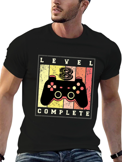 Level 8 Complete Gamer T-Shirt - Birthday Gift