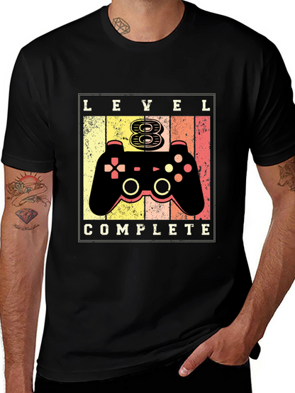 Level 8 Complete Gamer T-Shirt - Birthday Gift