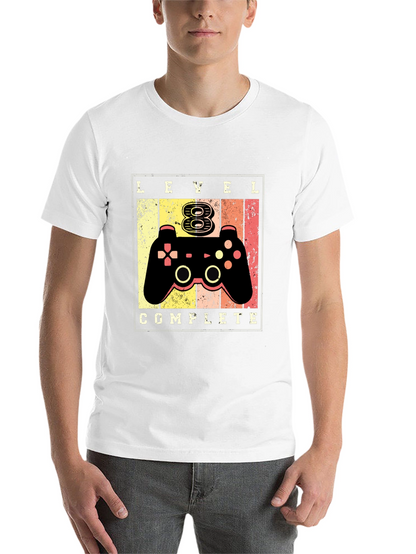 Level 8 Complete Gamer T-Shirt - Birthday Gift