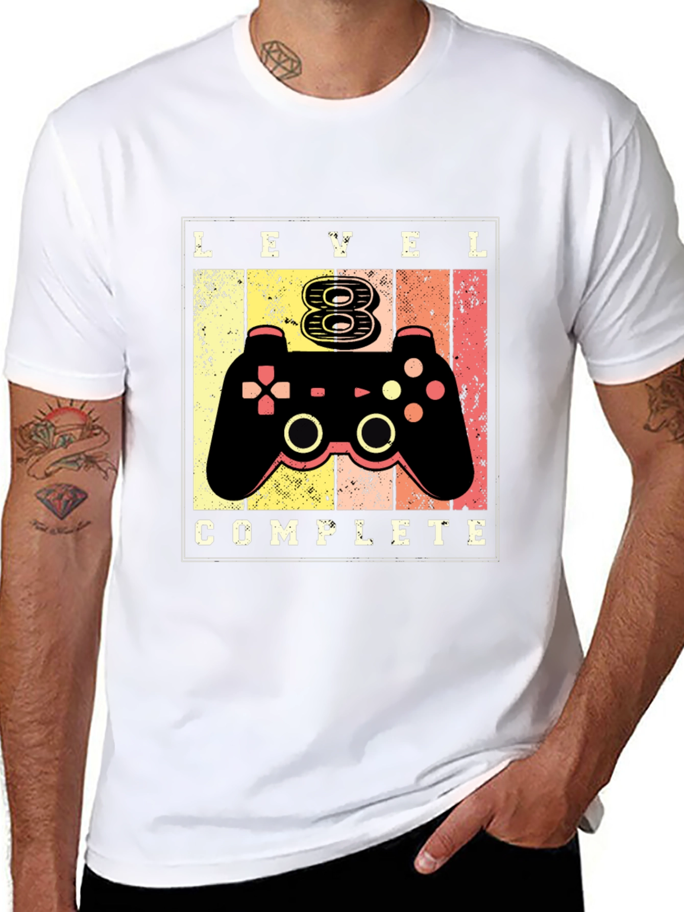 Level 8 Complete Gamer T-Shirt - Birthday Gift