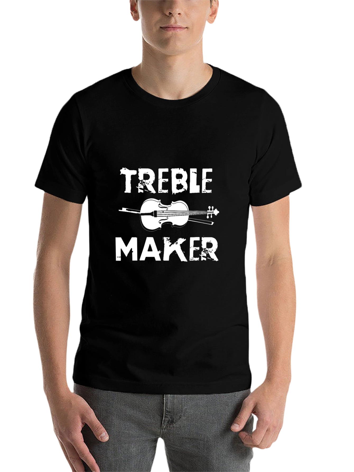 Treble Maker Black T-Shirt Music Humor
