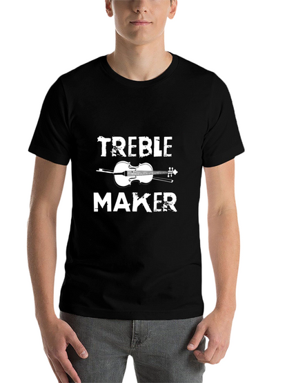Treble Maker Black T-Shirt Music Humor