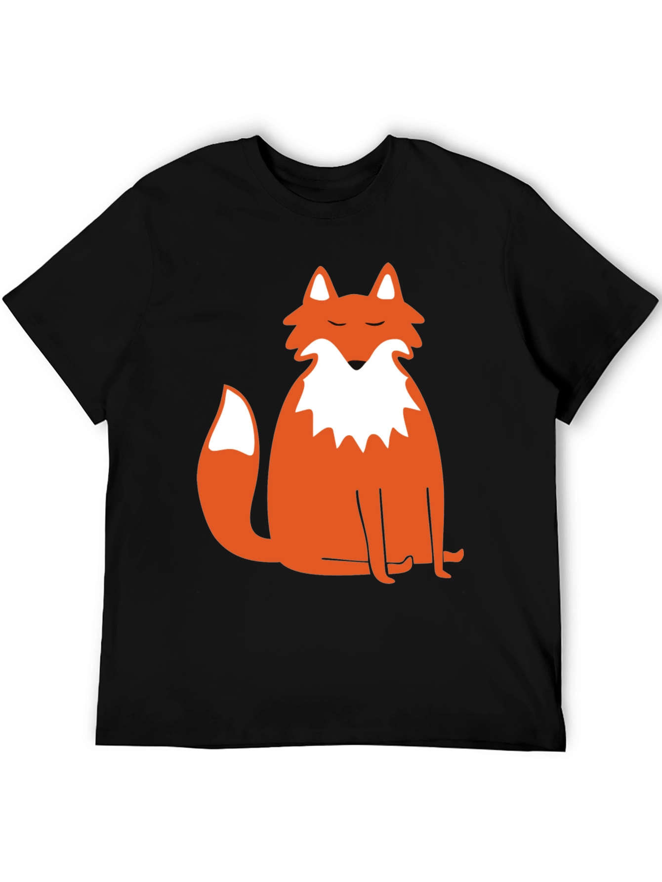Mens Black Fox Graphic Tee