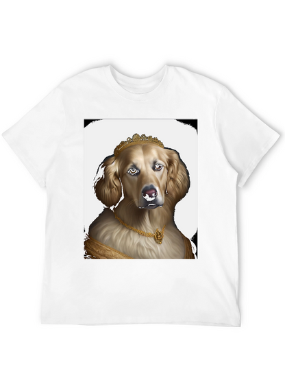 Dog Queen Graphic Tee - Black Cotton T-Shirt
