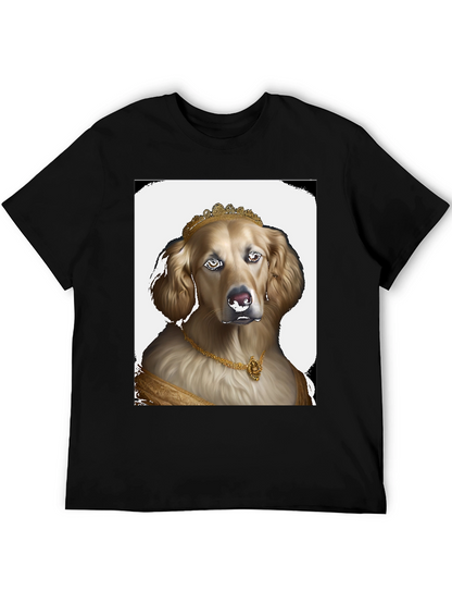 Dog Queen Graphic Tee - Black Cotton T-Shirt