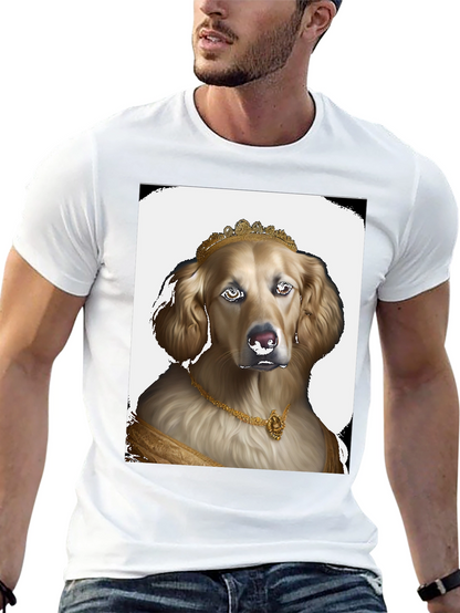 Dog Queen Graphic Tee - Black Cotton T-Shirt