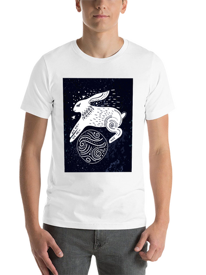 Rabbit in Space Graphic Tee