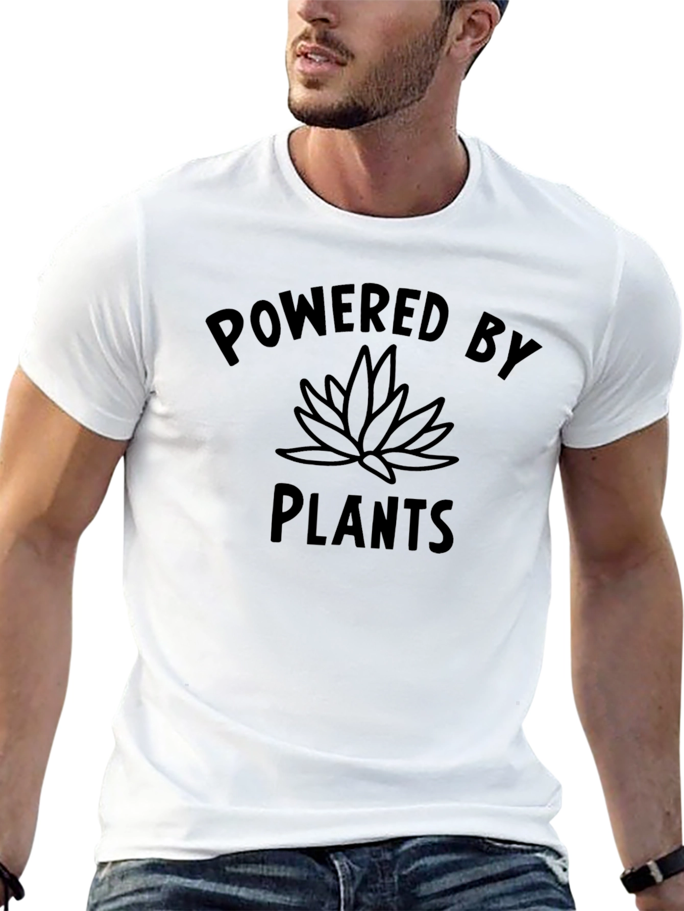 Powered By Plants T-Shirt | Vegan Lifestyle Tee