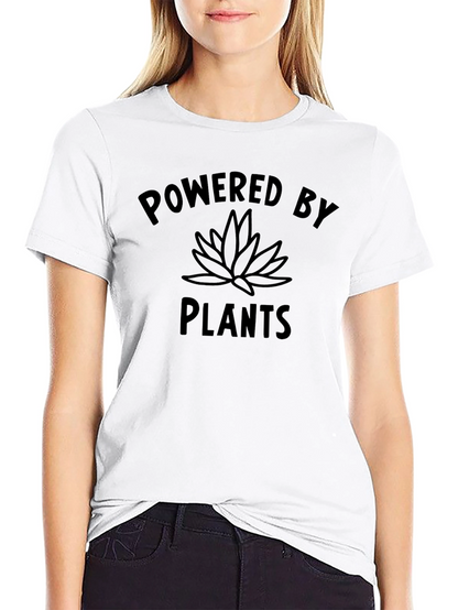 Powered By Plants T-Shirt | Vegan Lifestyle Tee