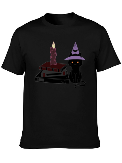 Halloween Witch Cat T-Shirt