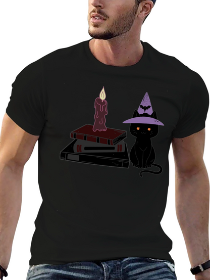 Halloween Witch Cat T-Shirt