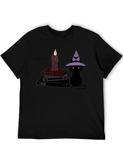 Halloween Witch Cat T-Shirt