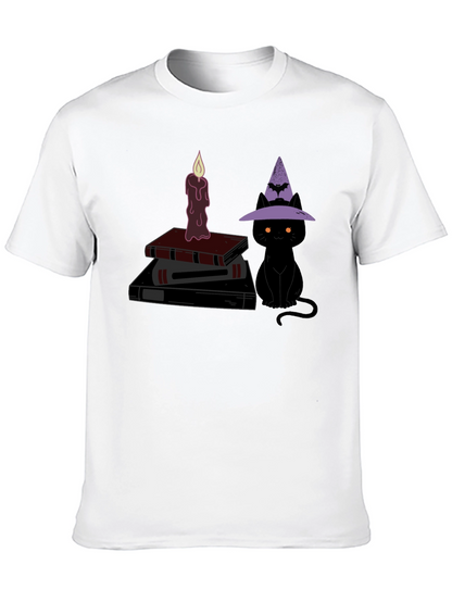 Halloween Witch Cat T-Shirt