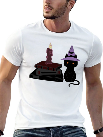 Halloween Witch Cat T-Shirt