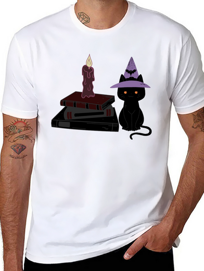Halloween Witch Cat T-Shirt