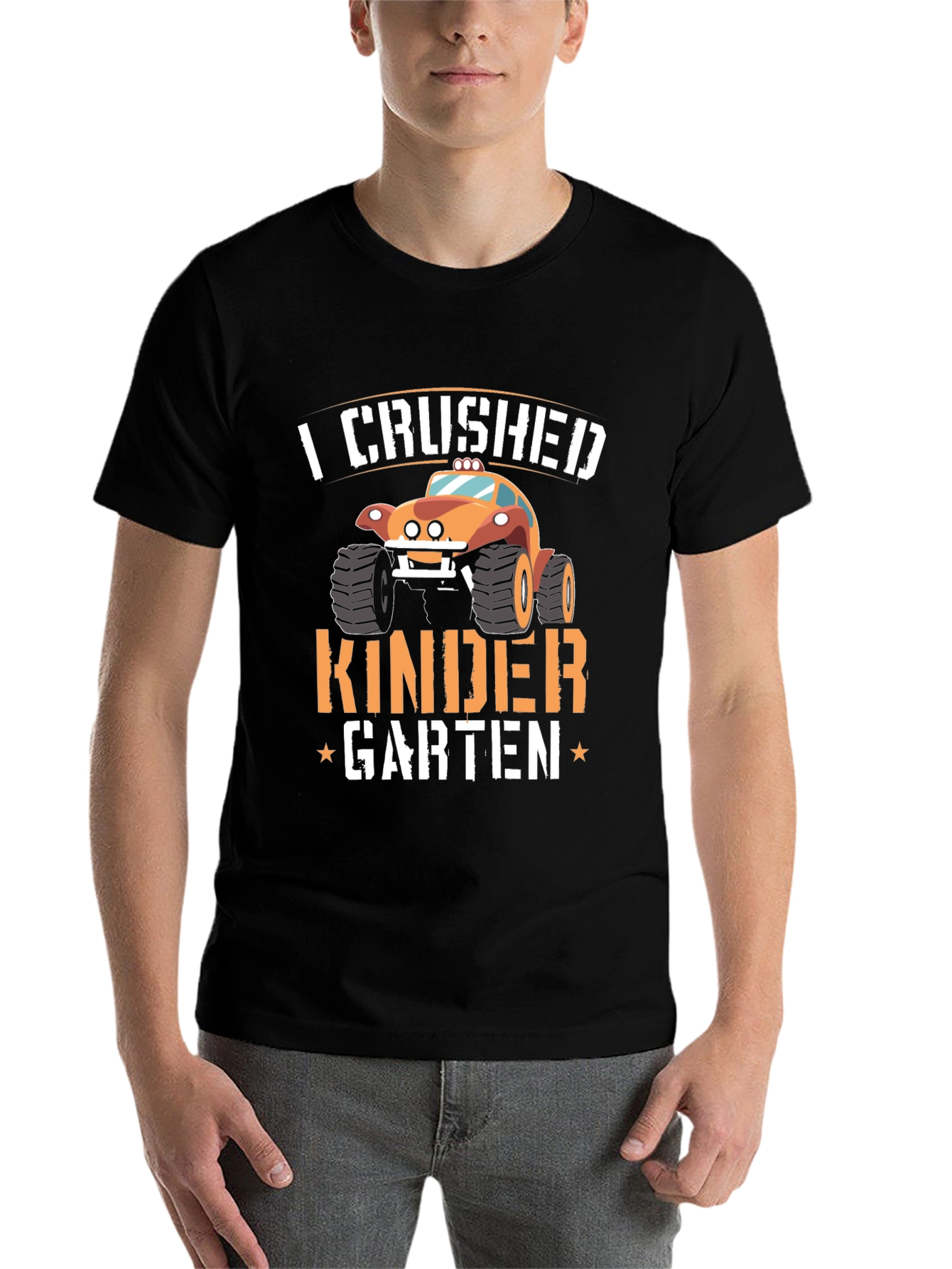Crushed Kindergarten Monster Truck T-Shirt