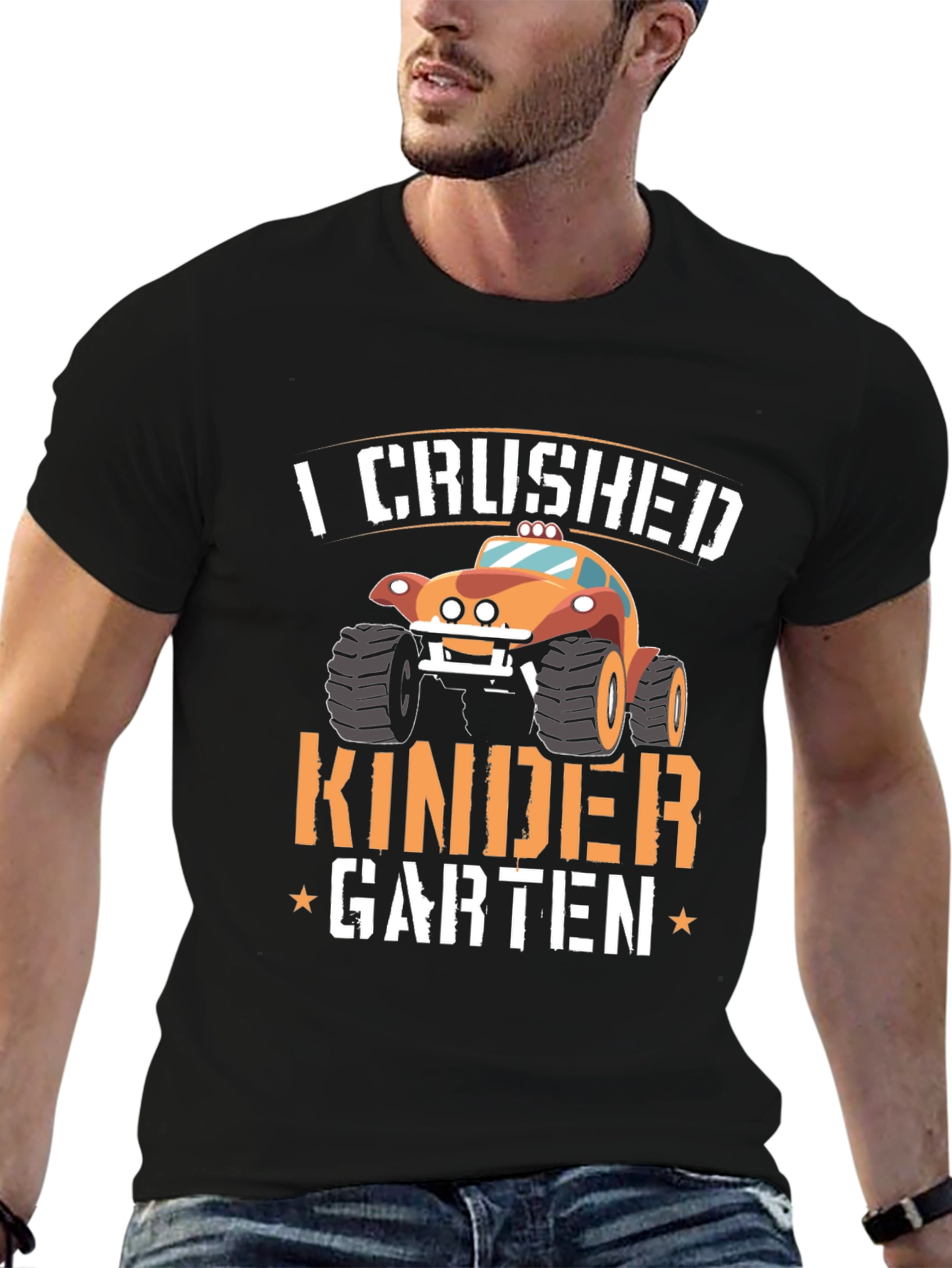 Crushed Kindergarten Monster Truck T-Shirt