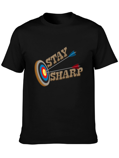 Stay Sharp T-Shirt - Archery Target Design