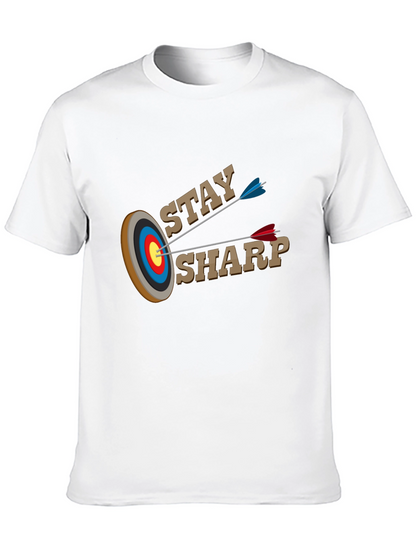 Stay Sharp T-Shirt - Archery Target Design