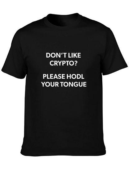 Crypto HODL Tongue Graphic Tee