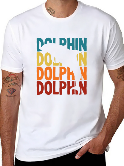 Retro Dolphin Graphic T-Shirt