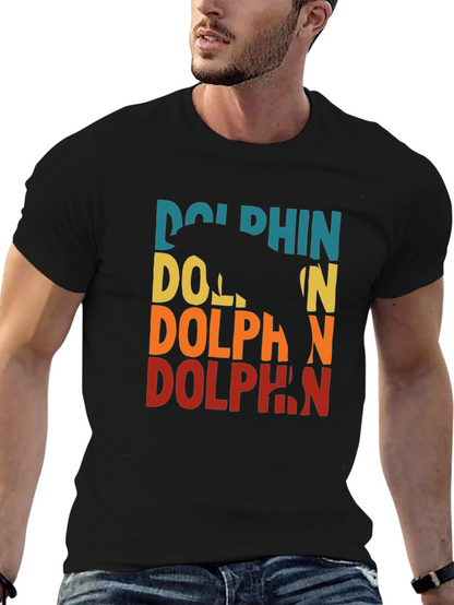 Retro Dolphin Graphic T-Shirt