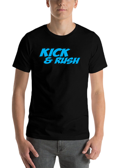 Kick & Rush Graphic Print Tee - Black T-Shirt