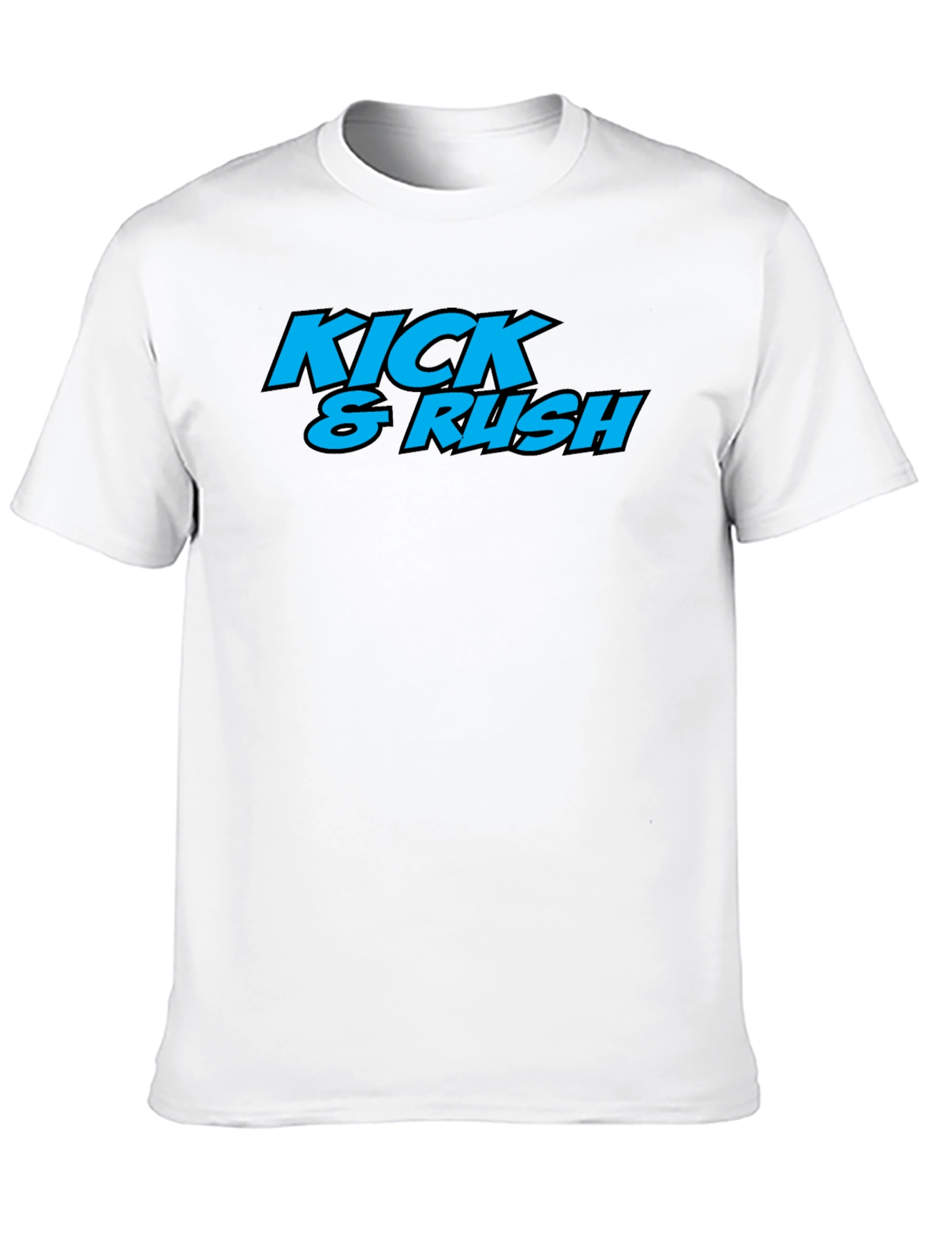 Kick & Rush Graphic Print Tee - Black T-Shirt