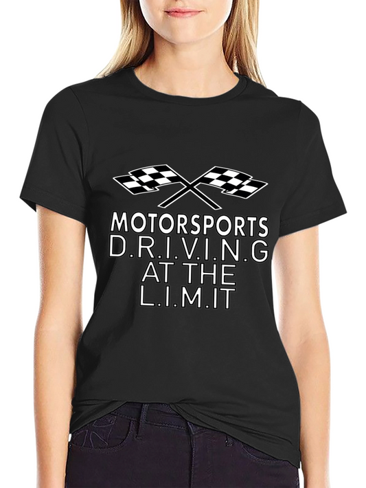 Motorsports Driving at The Limit Black Graphic Tee