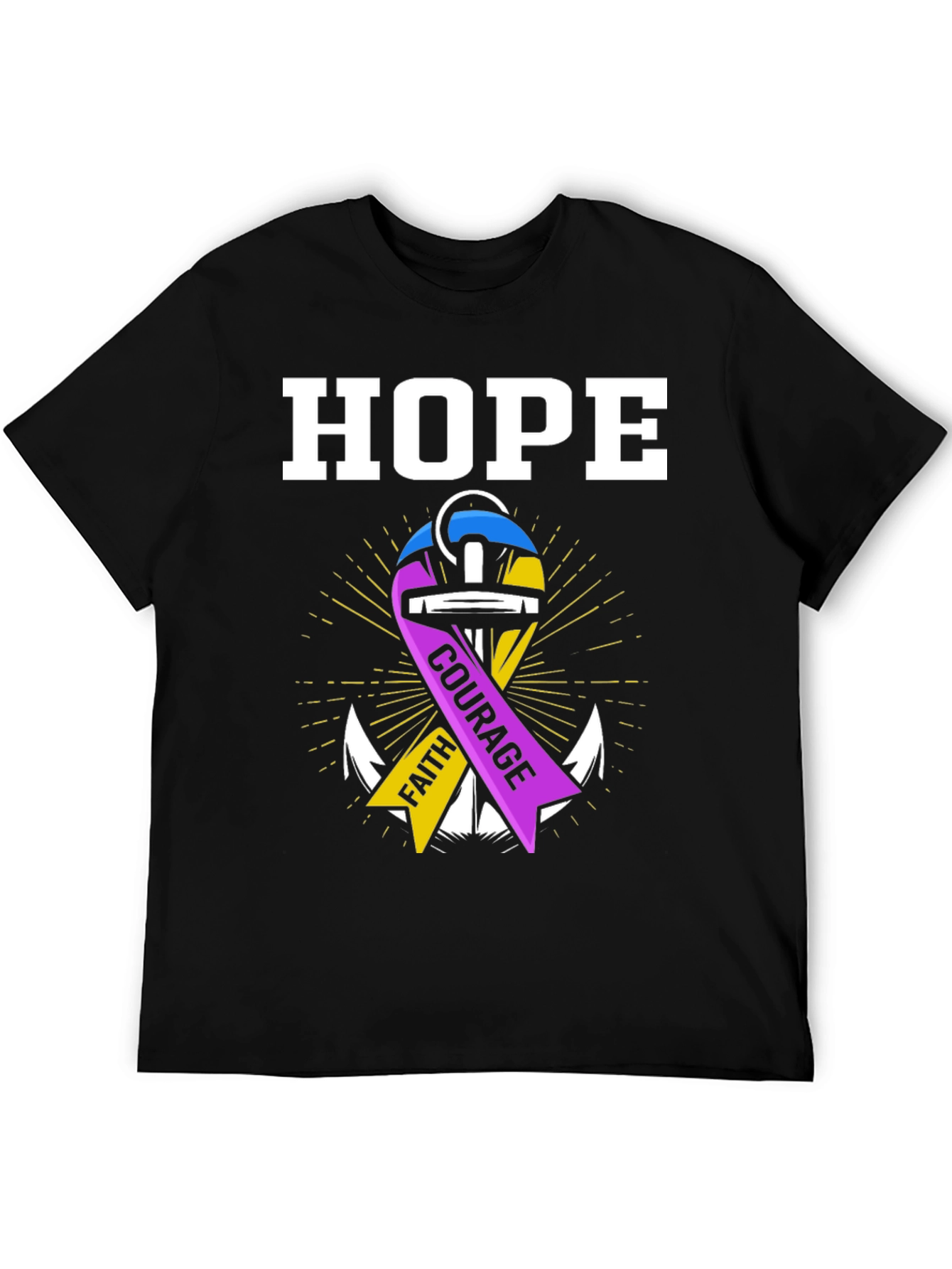 Hope Faith Courage Graphic T-Shirt