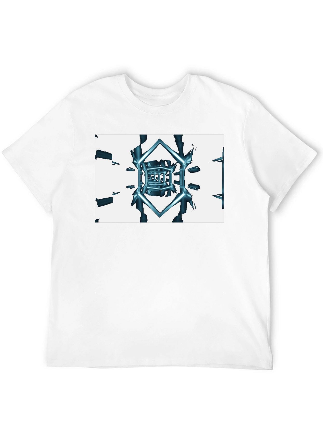 Abstract Cube Tee - Black Graphic T-Shirt