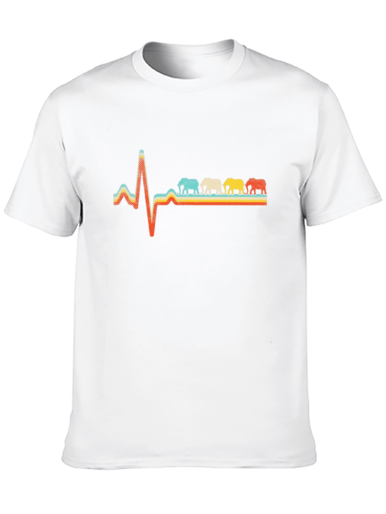 Elephant Heartbeat T-Shirt - Unique Graphic Tee