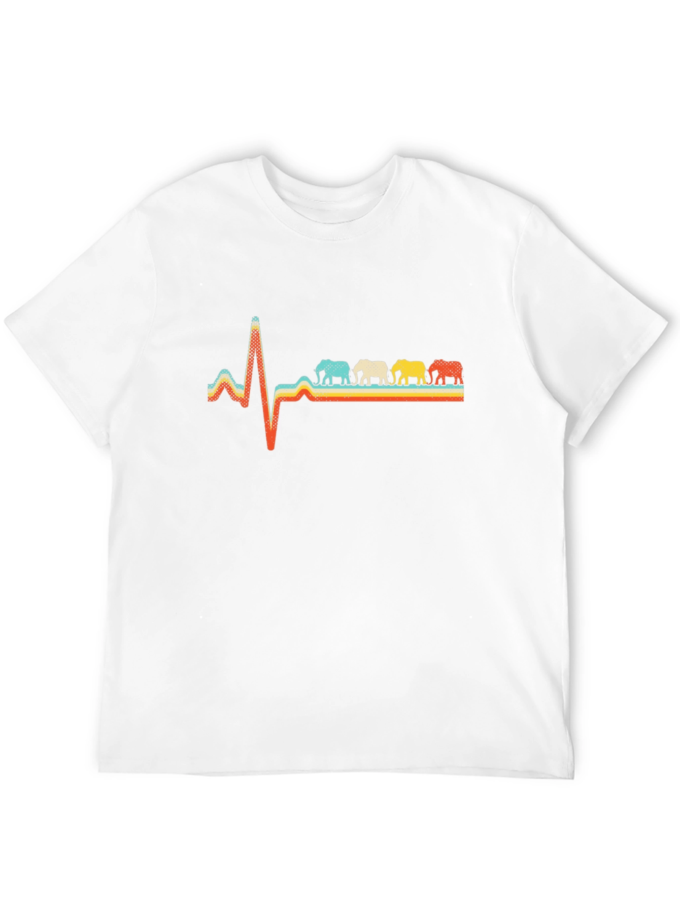 Elephant Heartbeat T-Shirt - Unique Graphic Tee