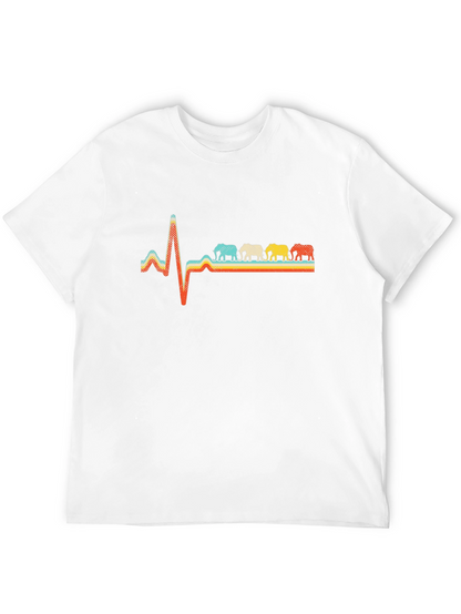 Elephant Heartbeat T-Shirt - Unique Graphic Tee